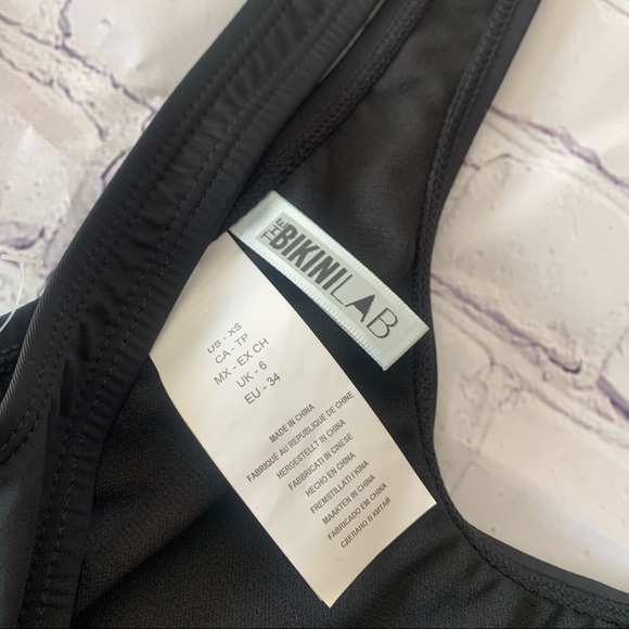 NWOT The Bikini Lab Solid Strappy Swimsuit - Picture 3 of 5